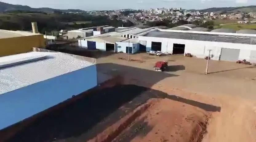 Imagens aéreas do Polo Industrial Evolua, em Carmópolis de Minas