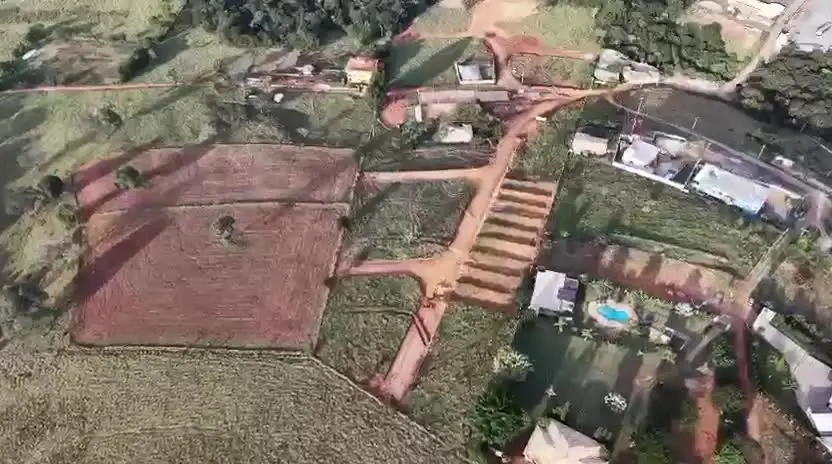 Imagens aéreas do Residencial Vista Real, em Carmópolis de Minas